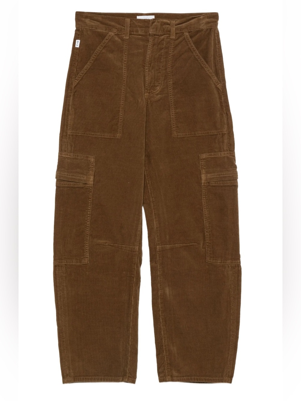 Citizens Of Humanity Brown Corduroy Cargo Cropped Pants